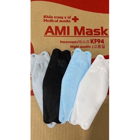 Túi 10 Chiếc Khẩu Trang Kf94 Ami 4D Chính Hãng (1 Túi 10 Cái)