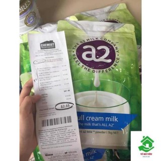 [7/2021] Sữa bột A2 nguyên kem/tách kem 1kg Úc hàng Air