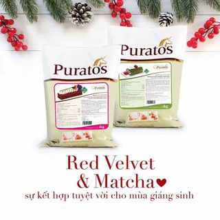 1kg Bột bánh muffin Puratos trà xanh -Macha
