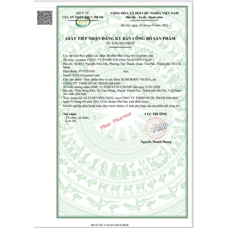 Giảm cân Slim Body Vicha, giảm hấp thu chất béo, đốt cháy mỡ thừa -Hộp 20 viên