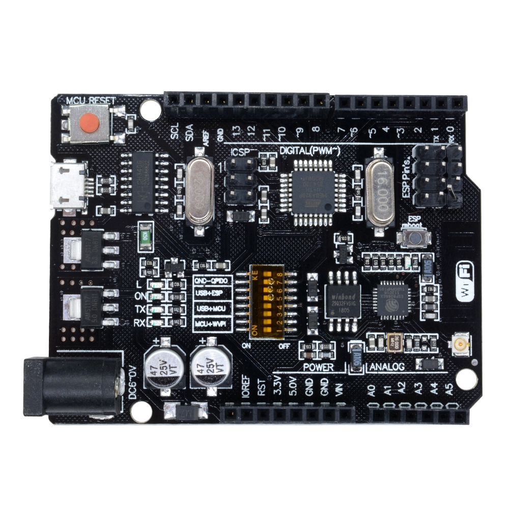 Bảng phát triển WiFi UNO R3 ATmega328P ESP8266 (bộ nhớ 32Mb) Bảng mô-đun USB-TTL CH340G | BigBuy360 - bigbuy360.vn