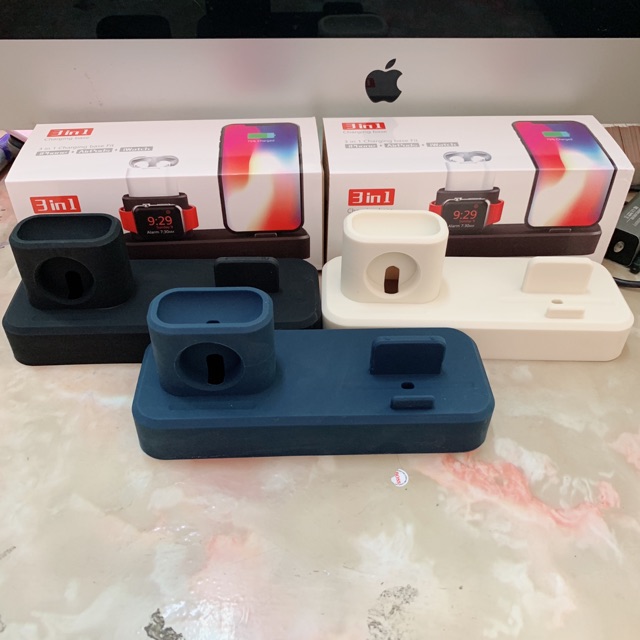 Đế sạc 3in1 iPhone ,Apple watch, ai