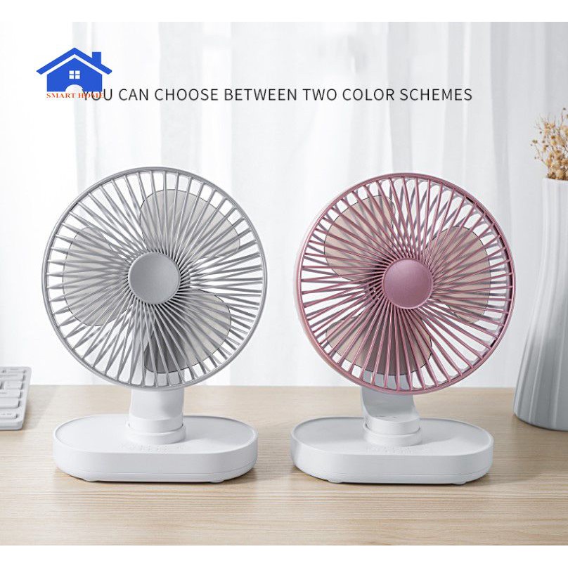 Quạt tích điện để bàn sử dụng 12h liên tục  xoay tự động mọi hướng - Quạt tích điện để bàn cỡ lớn to khỏe pin bền