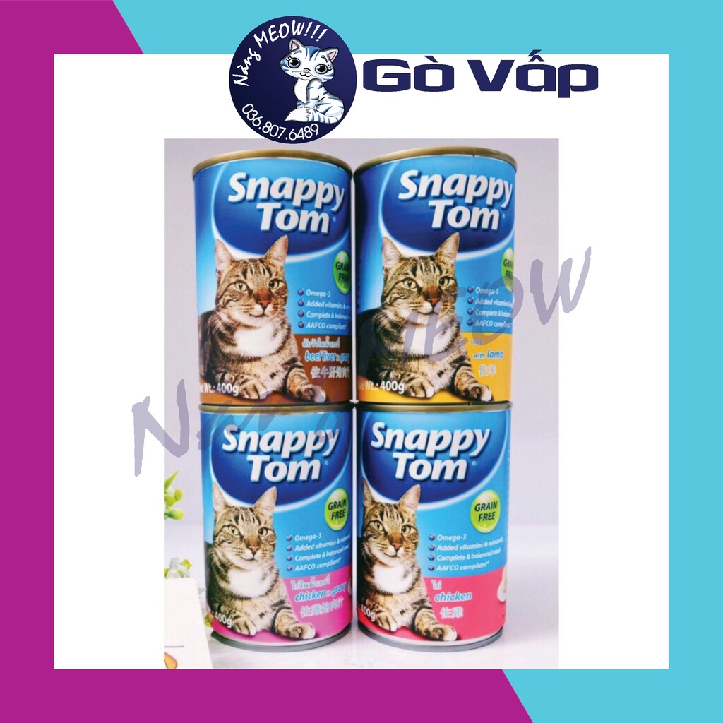 PATE CHO MÈO LỚN SNAPPY TOM LON 400g - NÀNG MEOW