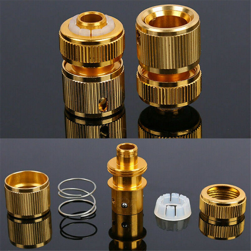 Đầu Nối Ống Nước Tưới Vườn 1/2&quot; Bằng Đồng Thau Chống Rò Rỉ