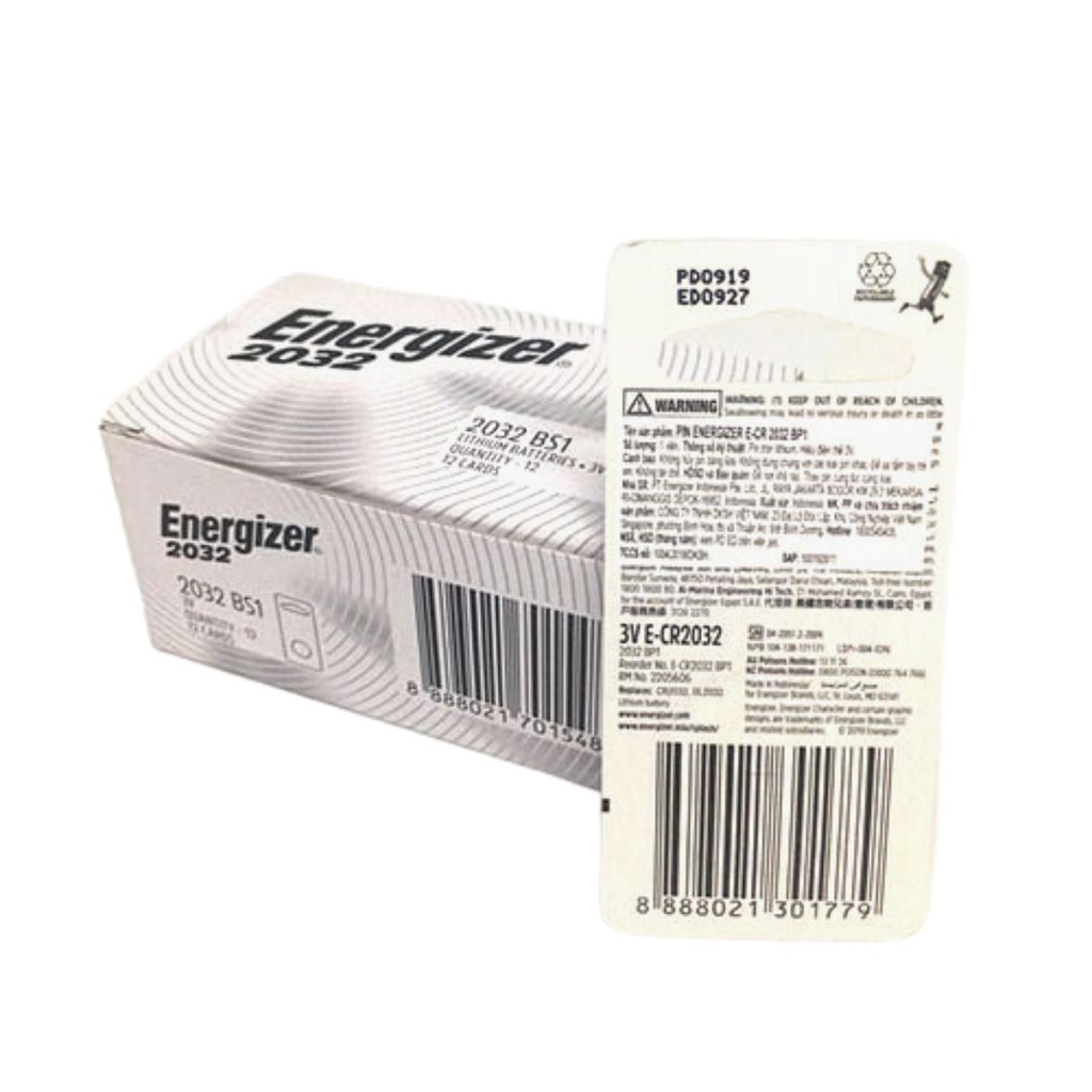 Pin CR2032 Energizer vỉ 1 viên