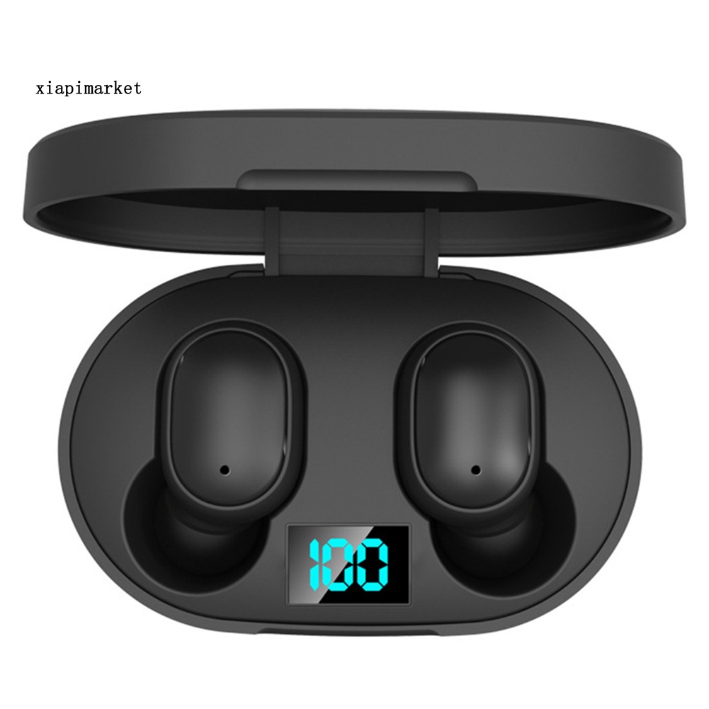 Bộ Tai Nghe Thể Thao Bluetooth Không Dây 6d Âm Thanh Stereo V5.0 Có Mic E6s