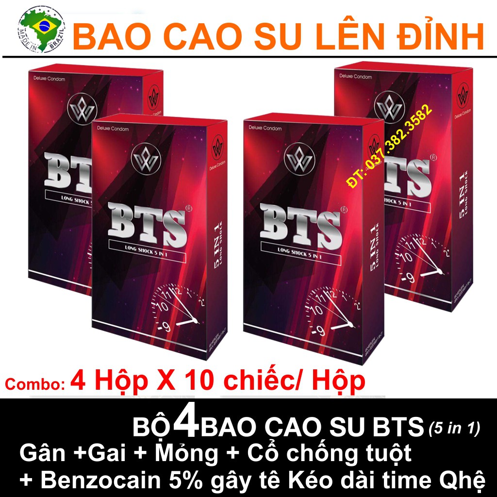 Bộ 3h Baocaosu BTS® Hộp 10 chiếc trợ giá từ Siêu thị BTS Durex (Shop chọn ngẫu nhiên hoặc theo yêu cầu inbox)