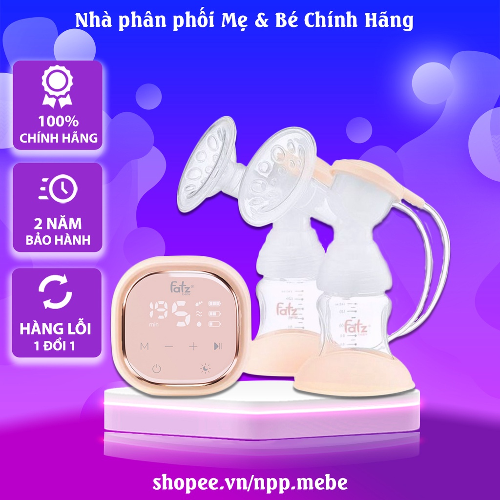 Máy hút sữa Fatz Baby Resonance 3 điện đôi có mát xa kích sữa / điều chỉnh lực hút