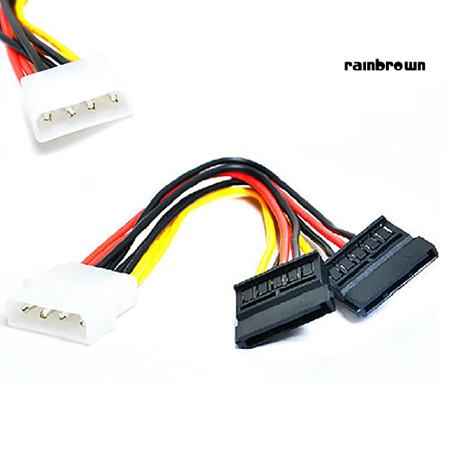 Cáp Chuyển Đổi Nguồn 4 Pin Ide Molex Sang 15 Pin 2 Serial Sata