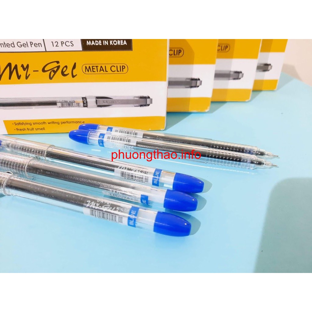 [Mã LIFEXANH03 giảm 10% đơn 500K] Bút nước My gel D.A 0.5mm - Bút Hàn Quốc 12 chiếc/ hộp