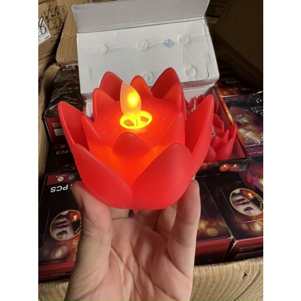 Nến đèn led hoa sen bằng pin