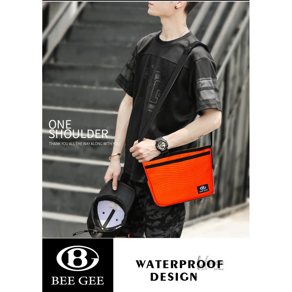 ( FREE SHIP 50K ) Balo đeo chéo nam nữ unisex thời trang BEE GEE 090 chống thấm nước để điện thoại ipad đẹp giá rẻ