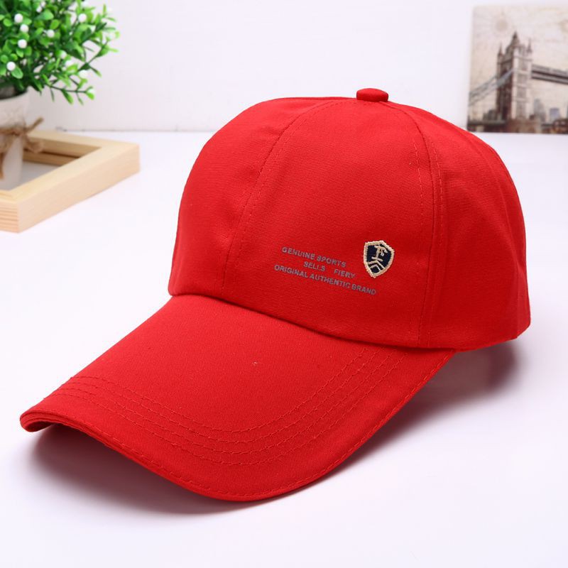 Nón lưỡi trai cotton hoạ tiết in phong cách thể thao cho nam và nữ