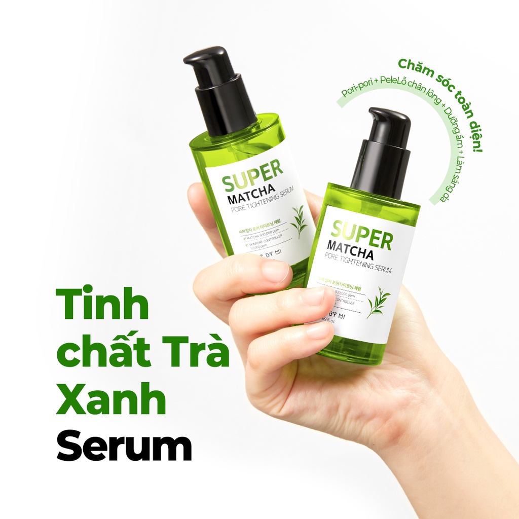 Serum trà xanh kiềm dầu se khít lỗ chân lông SOME BY MI Super Matcha Pore Tightening Serum 50ml