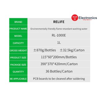 Nước Rửa Main (bo mạch) RL-1000E-1 Lít