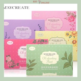 Gói 100 tờ giấy thấm dầu Maycreate nội địa Trung