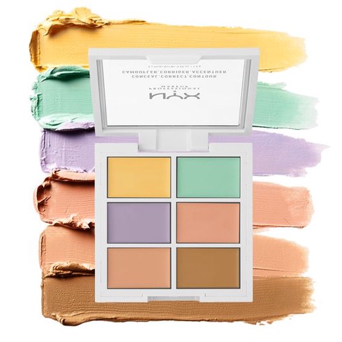 [Hàng mới về] Bảng kem che khuyết điểm Nyx với 6 màu tự nhiên