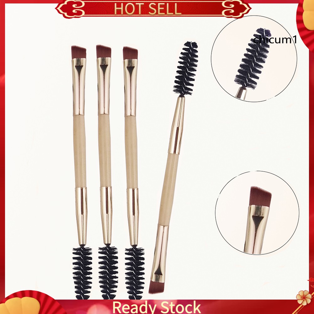 Cọ Vẽ Lông Mày Hai Đầu Tay Cầm Bằng Tre