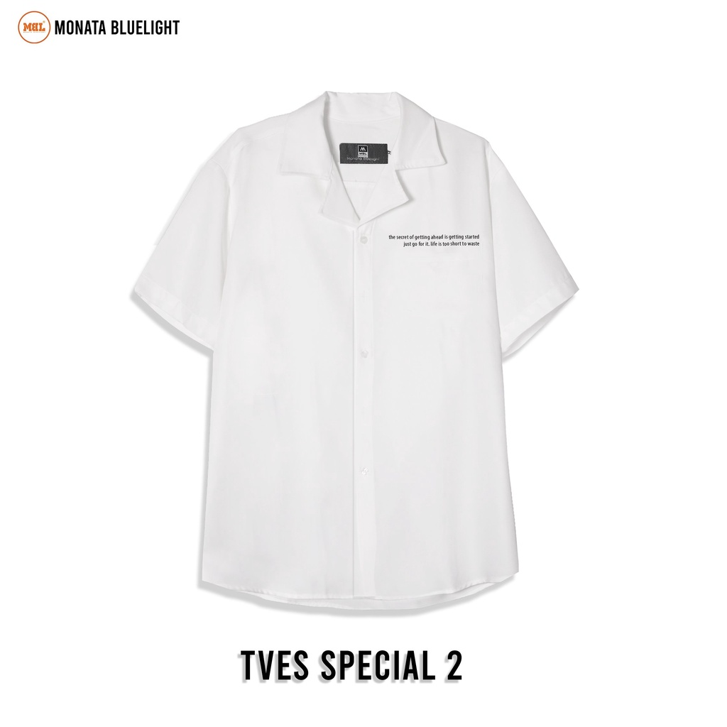 Áo Sơ mi form rộng cổ vest unisex MBL - Tves Special