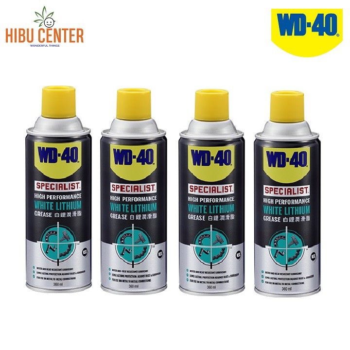 Dầu nhờn bôi trơn tác dụng cao WD-40 white lithium 360ml