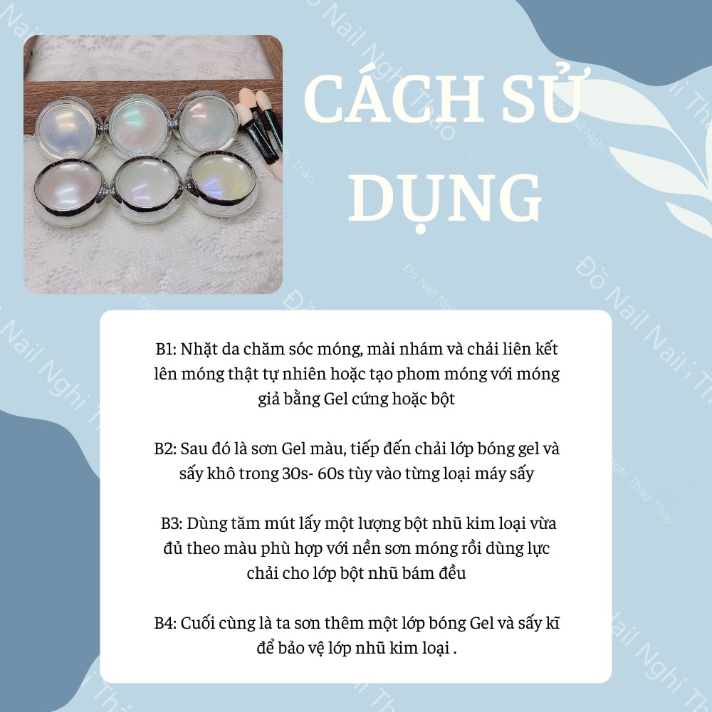 Set bột tráng gương ánh ngọc trai