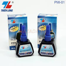 Mực bút lông dầu Thiên Long PMI-01, mực bút chết, không xoá được, mực đổ bút PM-09