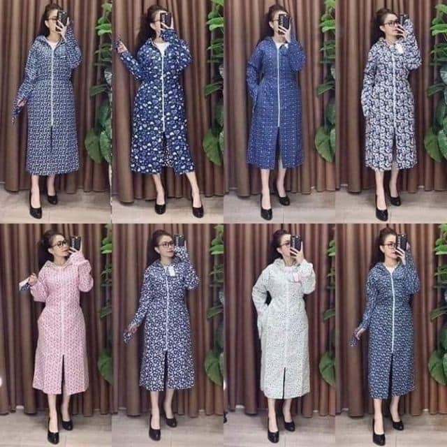 KHOÁC CHỐNG NẮNG TOÀN THÂN [2 LỚP] KÈM KHẨU TRANG [FREE SIZE DƯỚI 60KG]