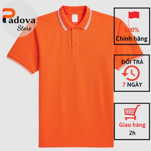 Áo thun nam trơn có cổ chất liệu vải cotton cá sấu, thiết kế đơn giản, mẫu mới năm 2021 PADOVA – PV 06