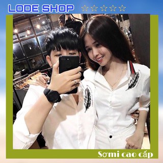 ÁO SƠ MI NAM VIỀN CỔ THỜI TRANG - SƠ MI CẶP ĐÔI