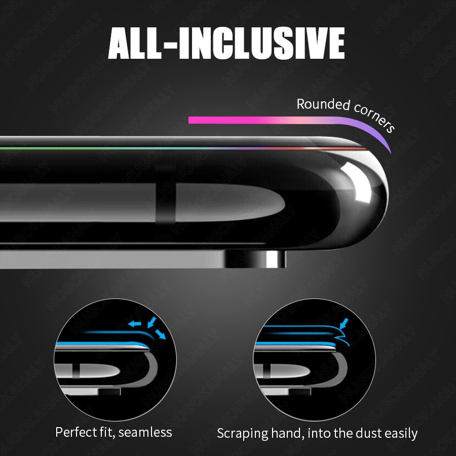Dán kính cường lực 20D Full keo choXiaomi Redmi 7A 8A 9A 9C Redmi Note 7 8 9 pro max 9s Bảo vệ màn hình bằng kính cường lực