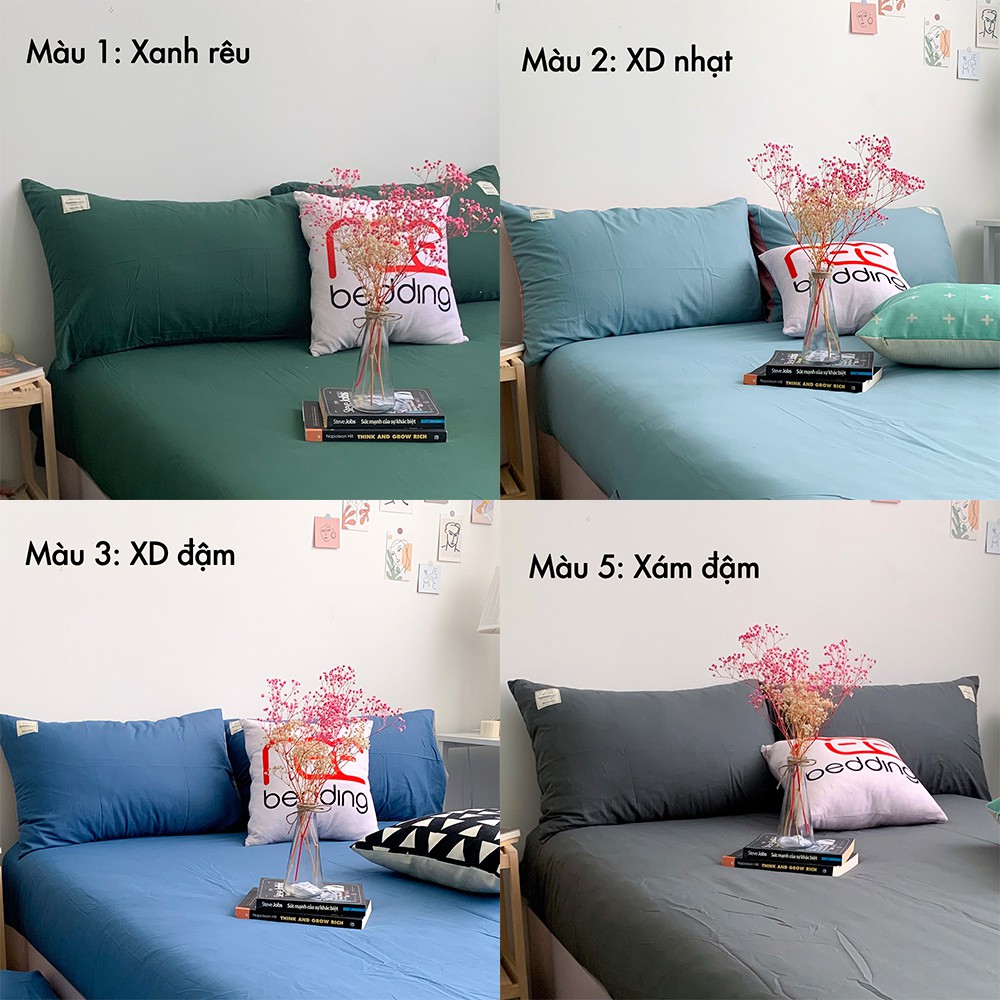 Vỏ gối nằm Cotton TC REE Bedding VN79 kích thước 50x70cm màu trơn Hàn Quốc đơn giản | BigBuy360 - bigbuy360.vn