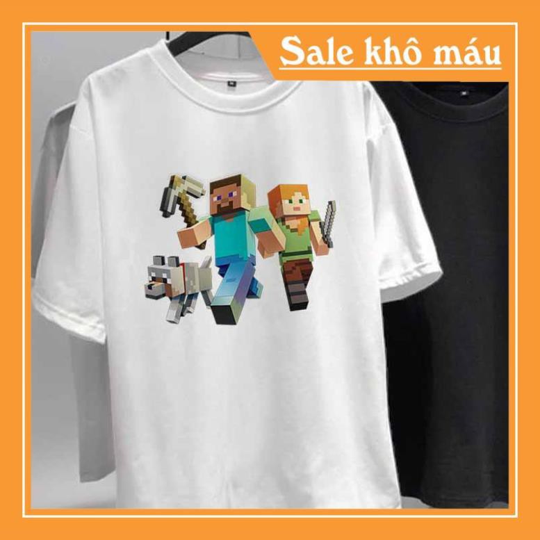 ÁO MINECRAFT- Áo thun Unisex - Minecraft game cực chất