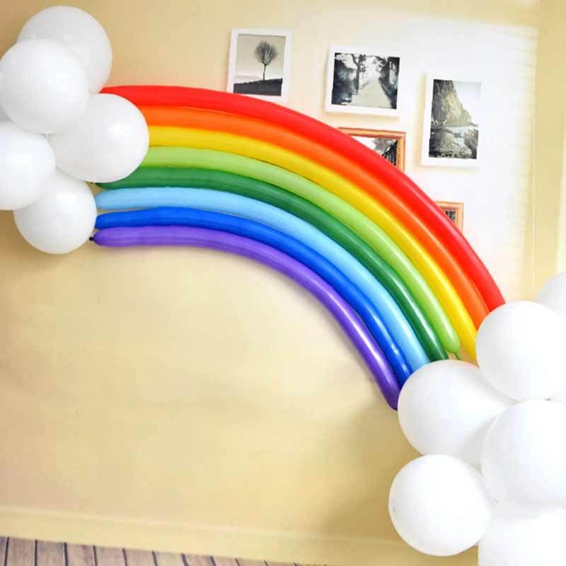 Bộ 26 bong bóng cầu vồng trang trí tiệc giáng sinh