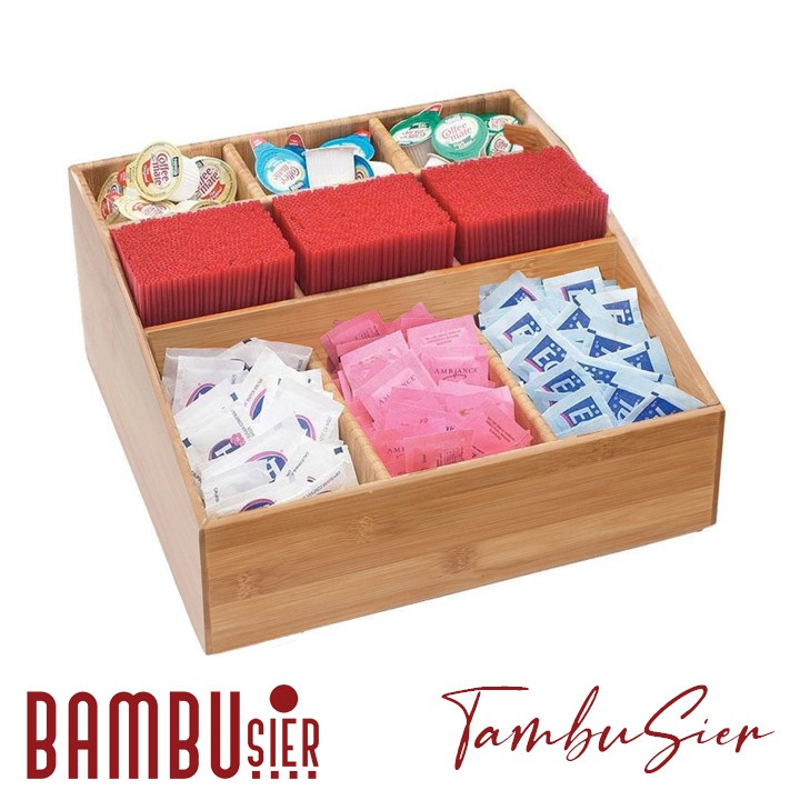 [BAMBOO] Khay hộp đựng đồ đa năng 9 ngăn bằng tre cao cấp - khay chia đồ đa năng xuất khẩu [BAUSTIN-09]