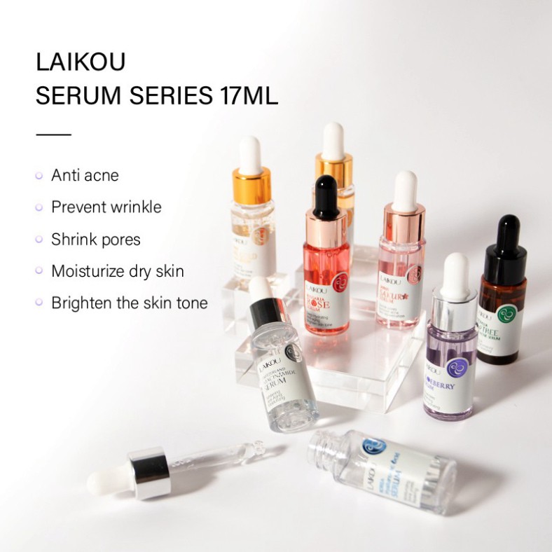 [Hoangminh] LAIKOU 24K/Blueberry/Sakura/Hyaluronic acid Face Serum 17ml