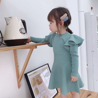 Váy len bé gái, đầm len bé gái.