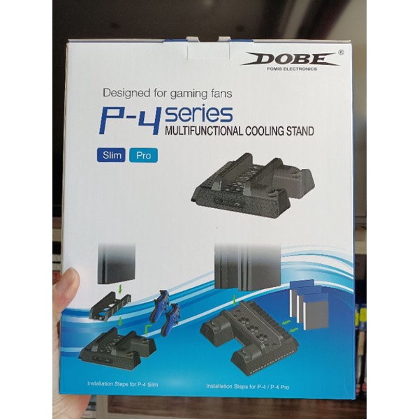 Đế Tản Nhiệt Kèm Khay Đựng Đĩa Game Cho Máy PS4 Pro và PS4 Slim Mới 100%