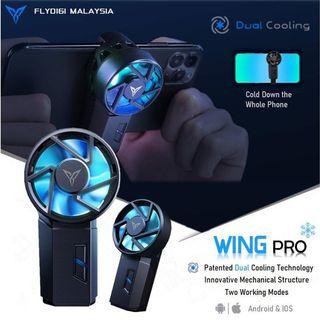 Quạt tản nhiệt dành cho điện thoại Flydigi Wasp Wing Pro, làm mát bằng quạt và sò làm lạnh có Led RGB siêu ngầu