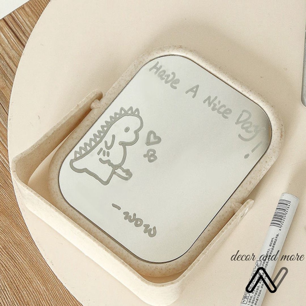 Gương để bàn trang điểm, gương xoay 2 mặt decor phòng ngủ