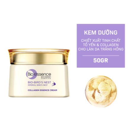 Kem dưỡng da tươi sáng căng mọng Bio Essence Bio-Bird's Nest Collagen Essence Cream 50GR