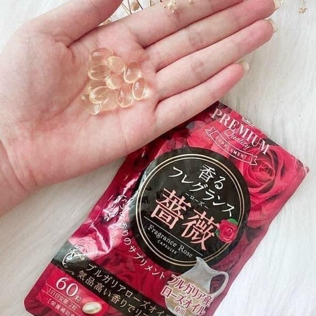 Viên Uống Thơm Cơ Thể Premium Infinity Fragrance Rose 60 Viên Nhật Bản