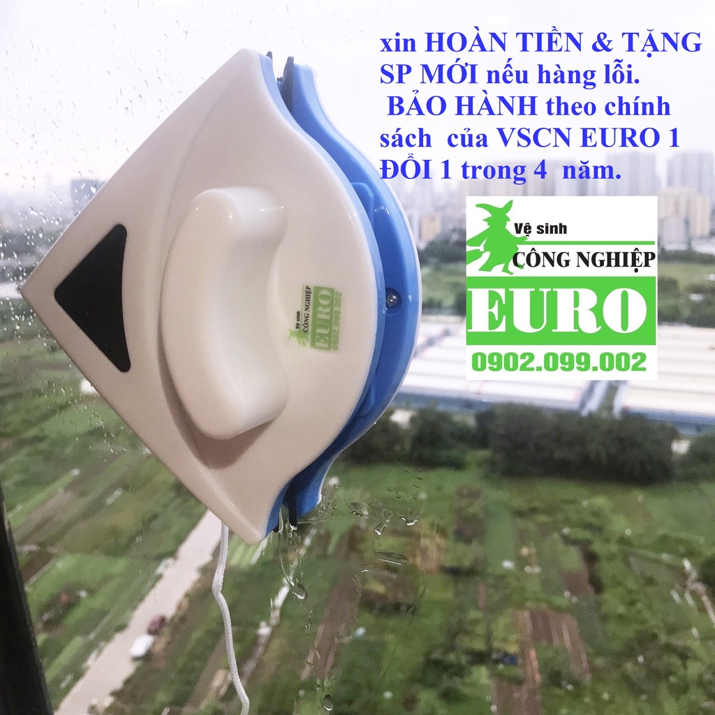Bộ lau kính 2 mặt VSCN EURO [Hút nam châm vĩnh cửu] | BigBuy360 - bigbuy360.vn