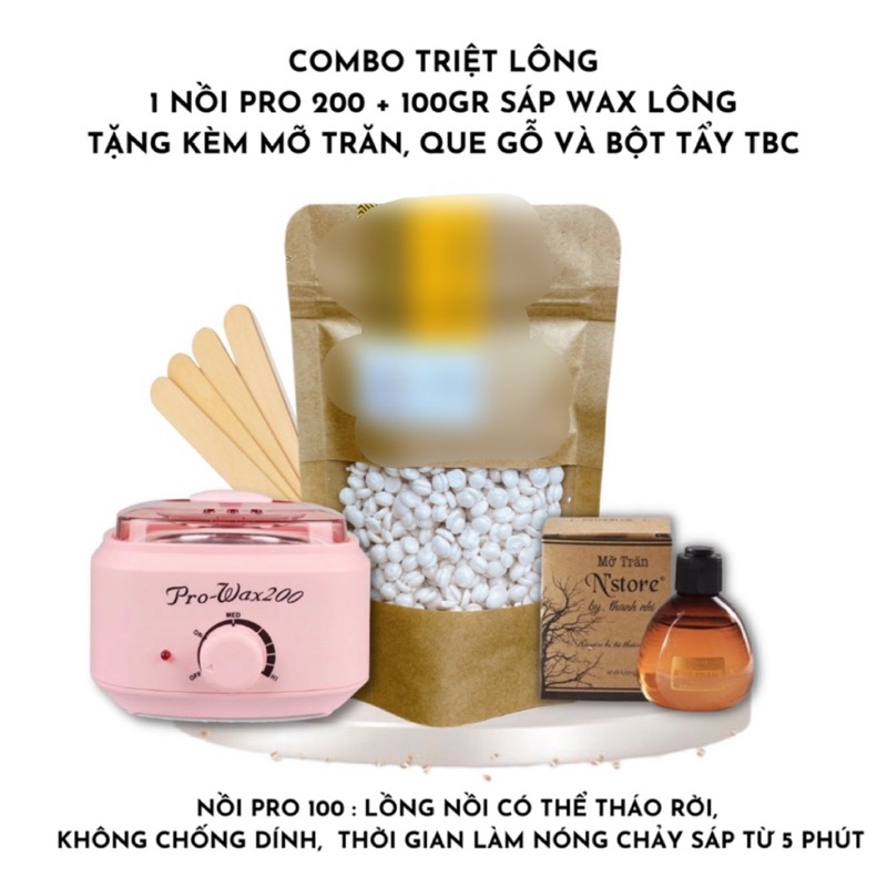 COMBO NỒI + 100gr SÁP + + MỠ TRĂN