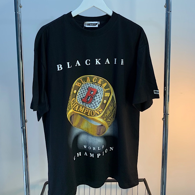 Áo phông Blackair chính hãng 100% Cotton 2 chiều hình nhẫn champion