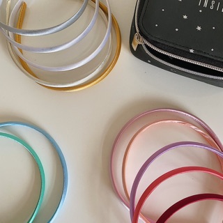 Bờm tóc satin mini basic headband