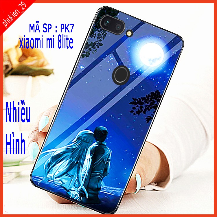 Ốp lưng XIAOMI MI 8 LITE kính 3D đẳng cấp, sang trọng, mặt kính thế hệ mới sắc nét