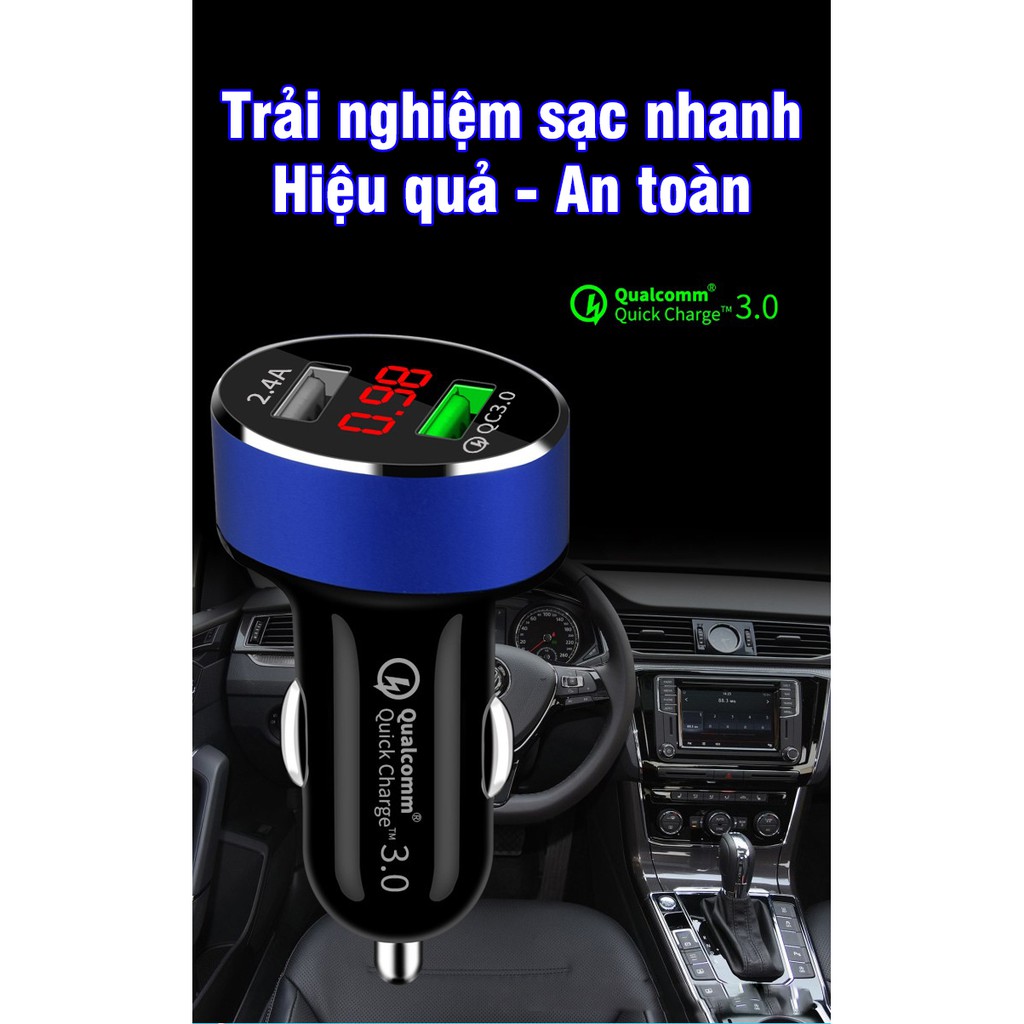 Tẩu sạc nhanh QC3.0 Quick Charge