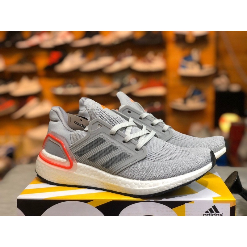 giày thể thao SNEAKER Ultra boost 6.0 xám, hồng, trắng cho cả nam và nữ
