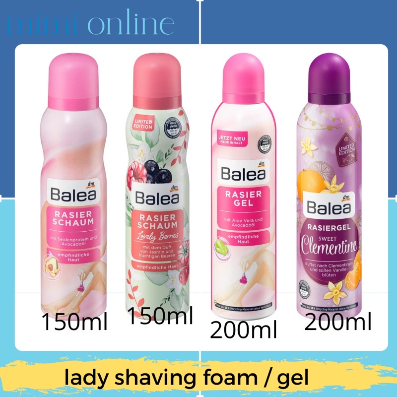 Bọt / gel cạo lông Balea